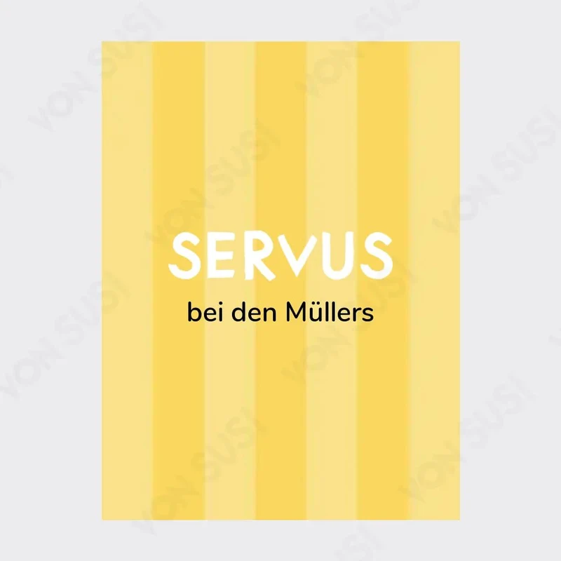 Personalisierbares SERVUS Poster