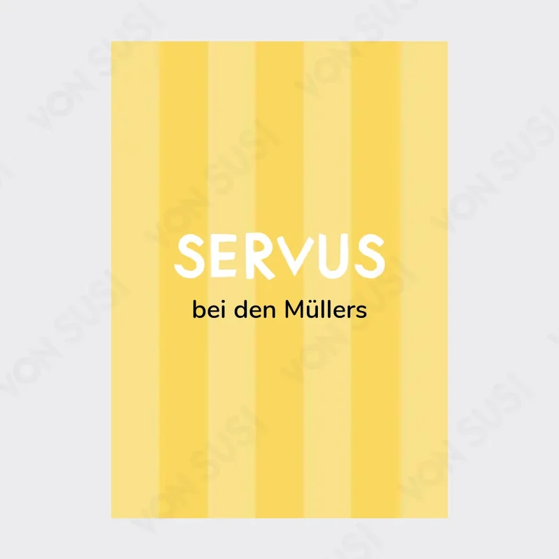 Personalisierbares SERVUS Poster