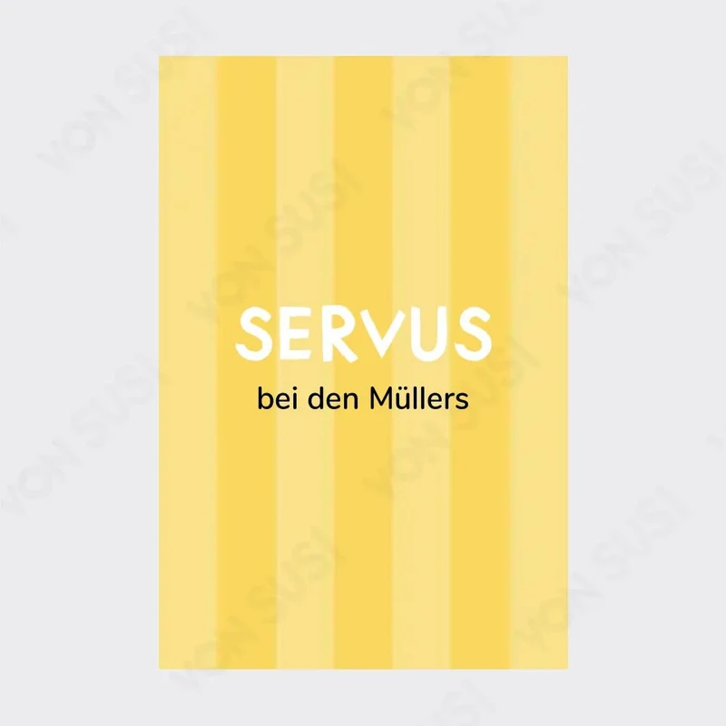 Personalisierbares SERVUS Poster