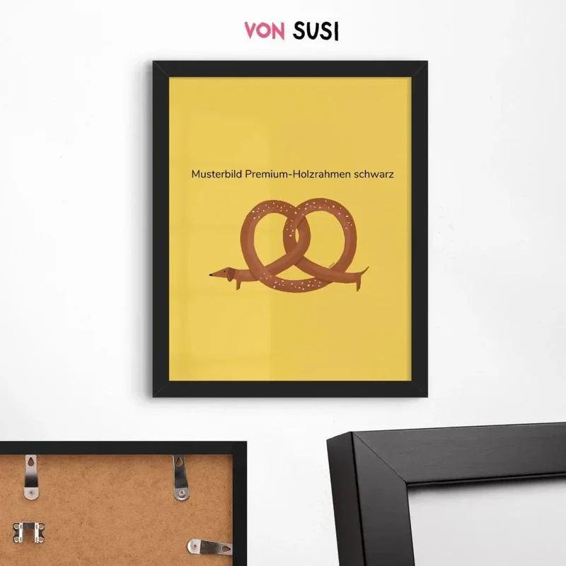Personalisierbares Dackelposter "Hereingedackelt"