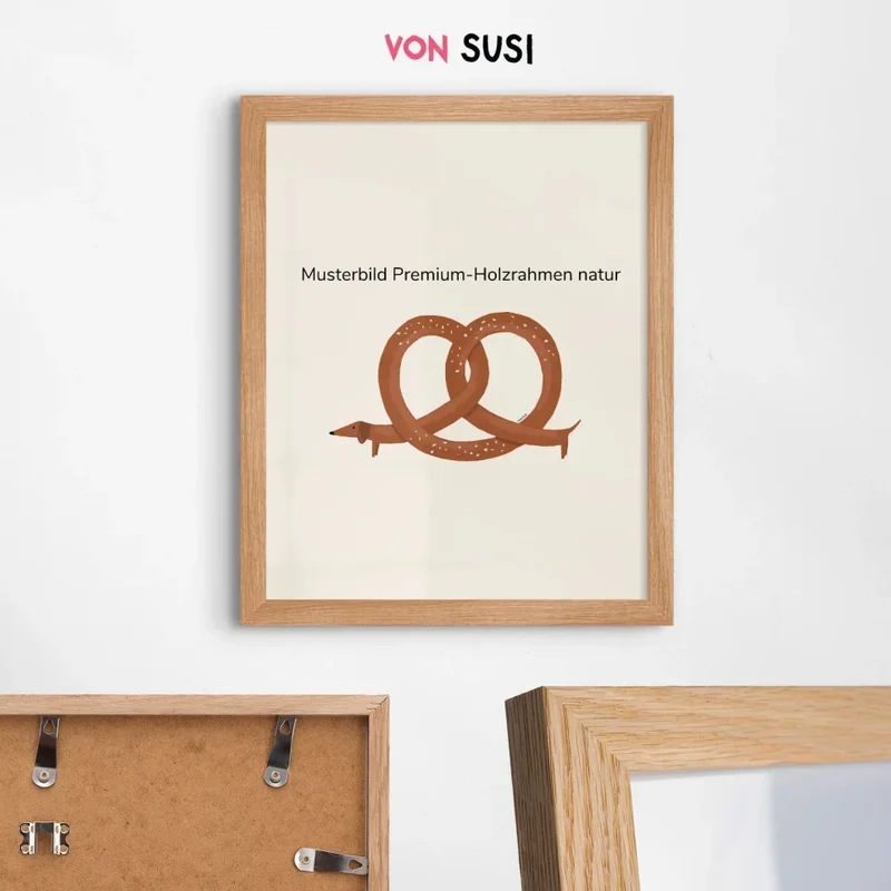 Personalisierbares Dackelposter "Hereingedackelt"