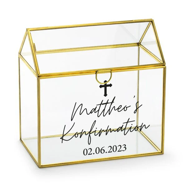 Personalisierter Aufkleber für Briefbox religiöser Anlass