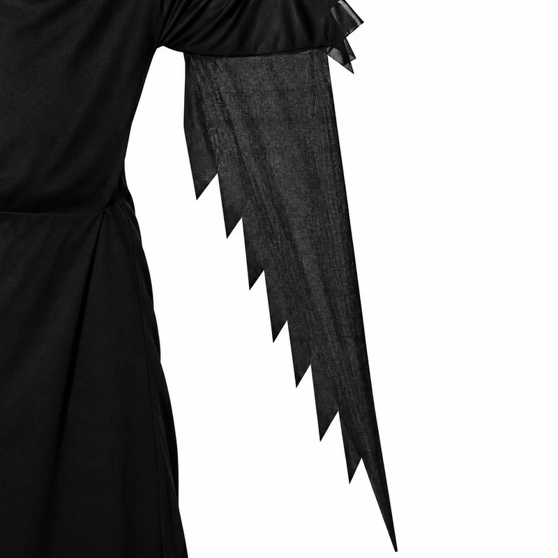 Halloween Kinderkostüm "Black Ghost" | Tunika mit Kapuze