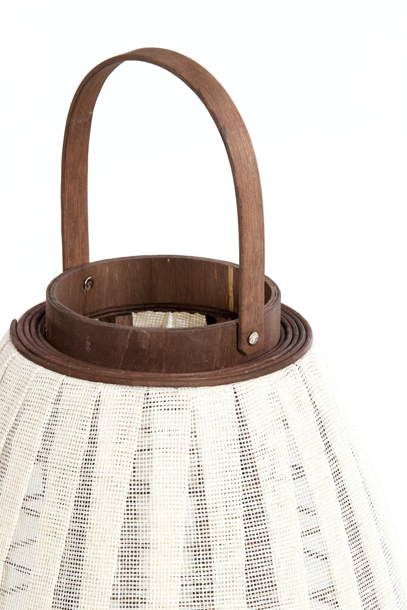 Windlicht DAZIO Leinen naturell 36×36×55cm