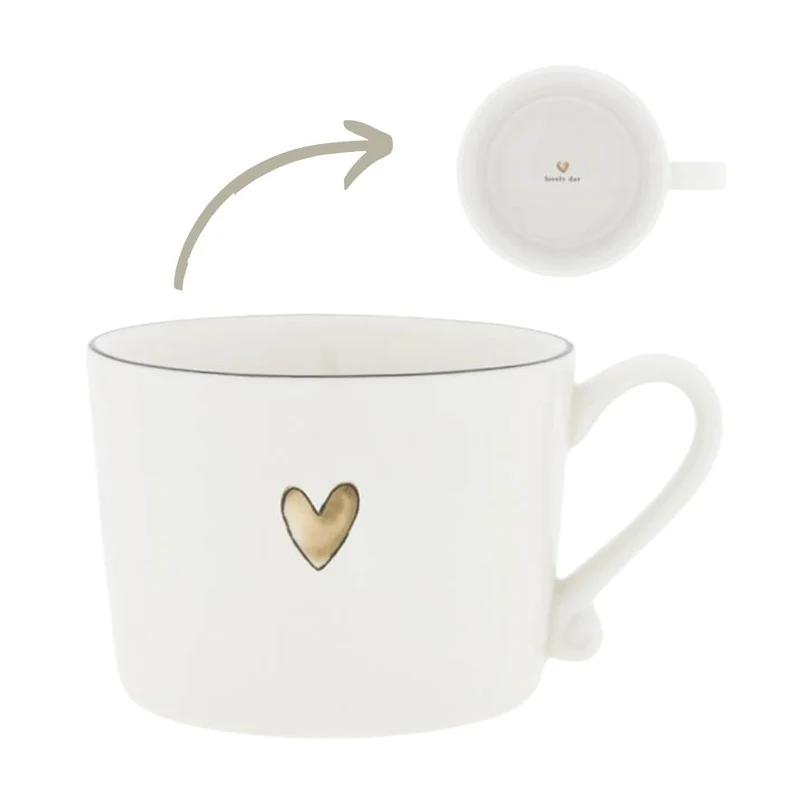 Bastion Collections Tasse Brown Heart