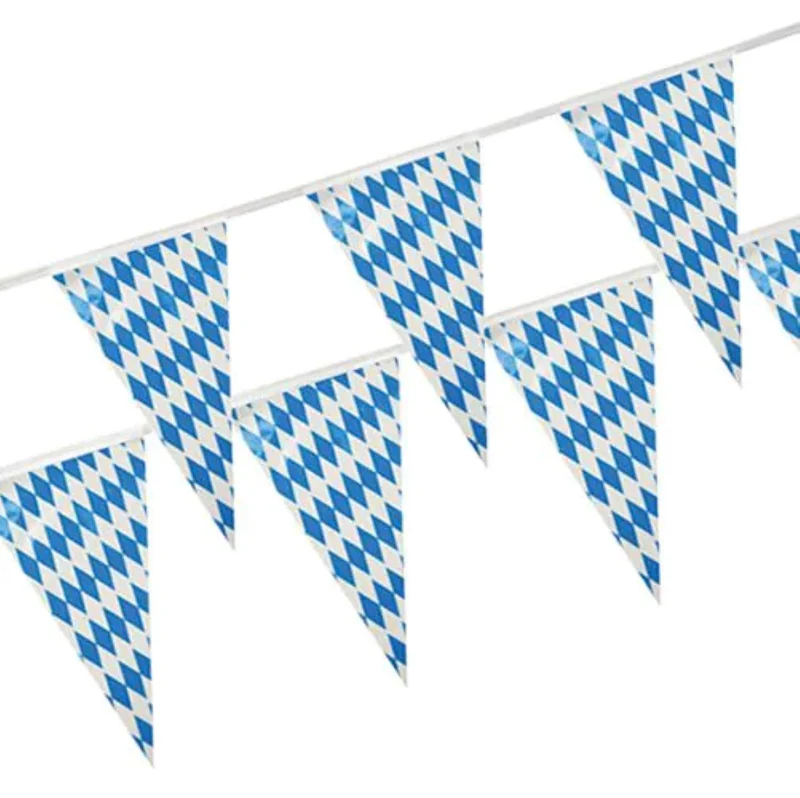 Wimpelkette, Folie "Bayrisch Blau" 10 m | Wetterfest
