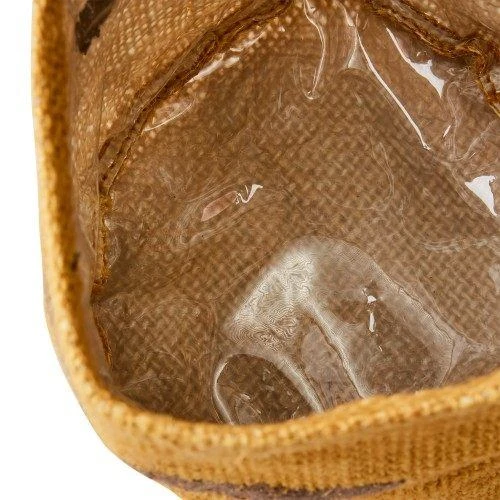 Übertopf Jutesack Gr. S | Jute senfgelb KALIFA | 12x12 cm innen beschichtet | Affari of Sweden