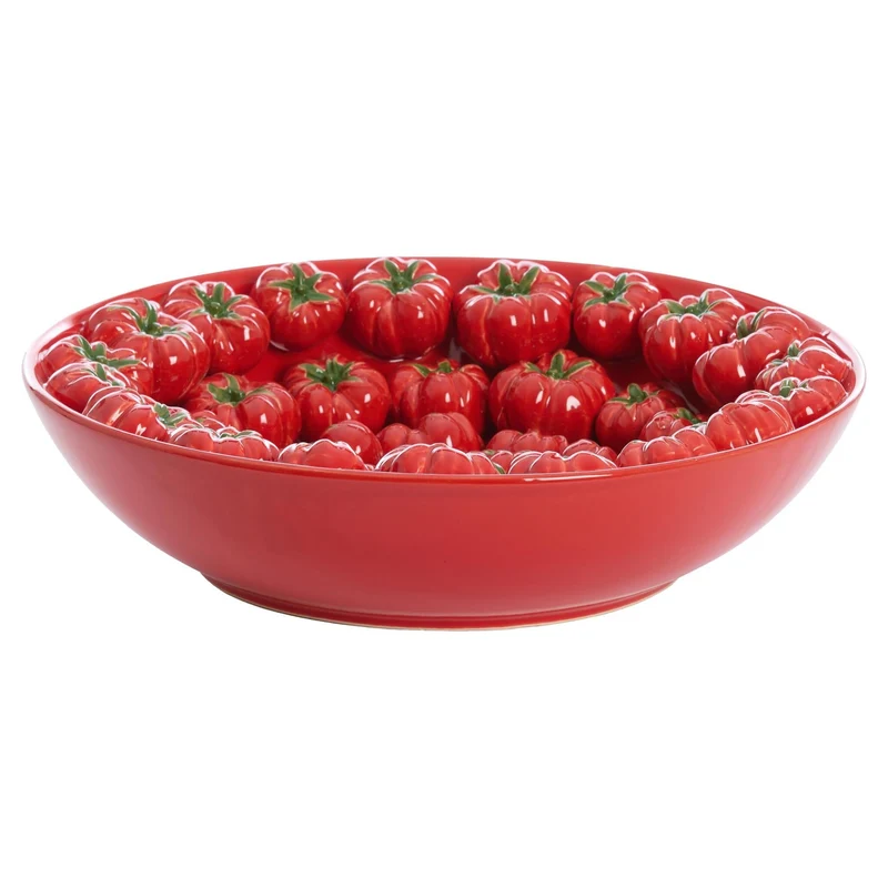 dekorative Schale TAMINA POMODORO rot Ø43x12cm