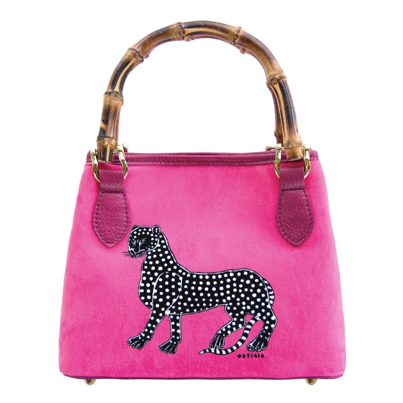 Samttasche BAMBOO PINK