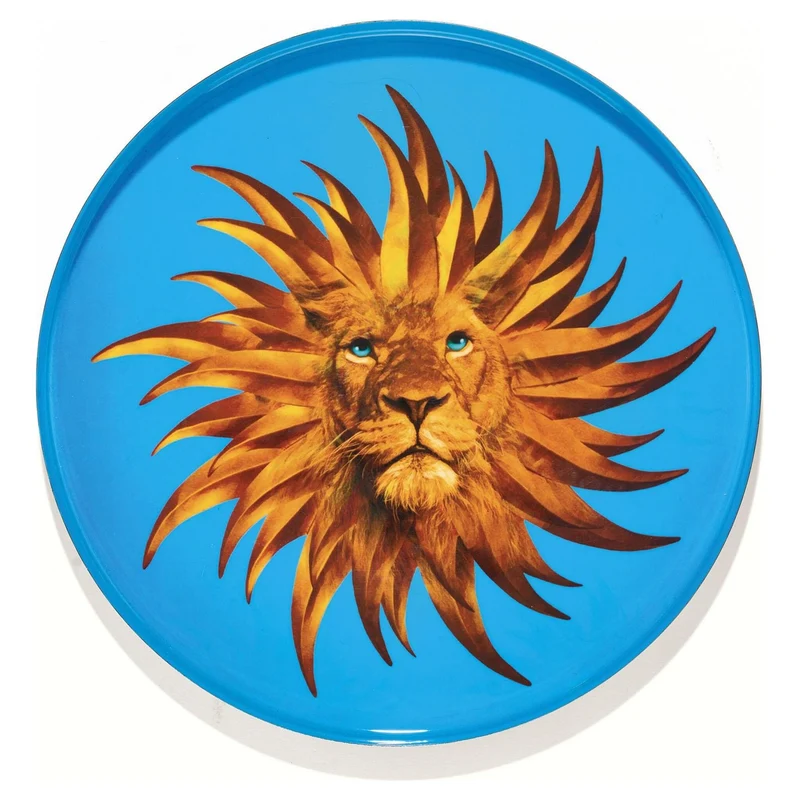 Tablett SOLARKING blau Löwe