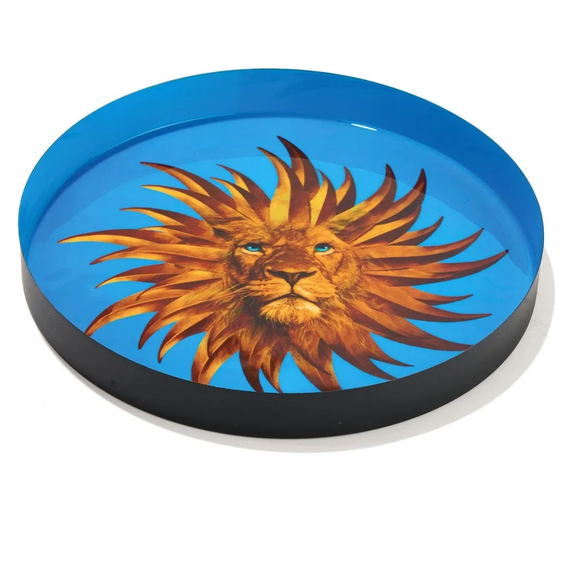 Tablett SOLARKING blau Löwe