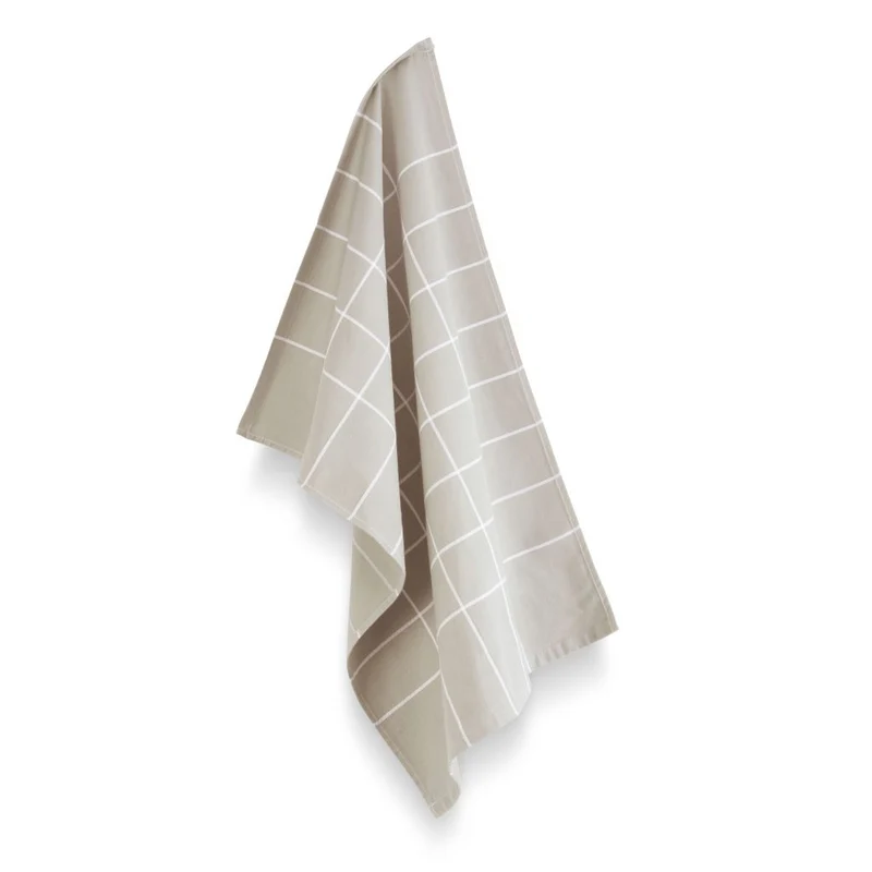 Geschirrtuch Küchentuch SAND beige kariert DISHES 50x70 cm Byrklund | WALRA