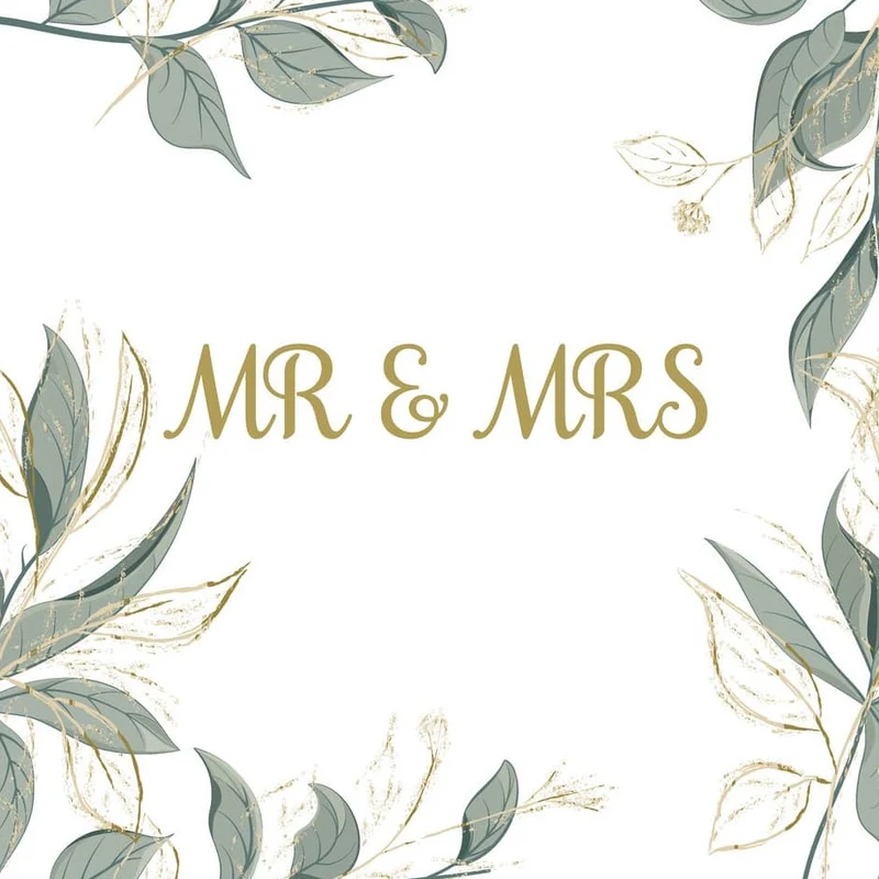 Servietten Wedding Mr & Mrs (16 Stück)