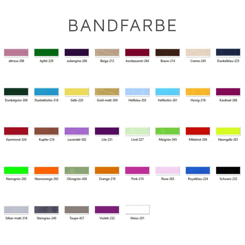 Personalisiertes Satinband - 25 Meter