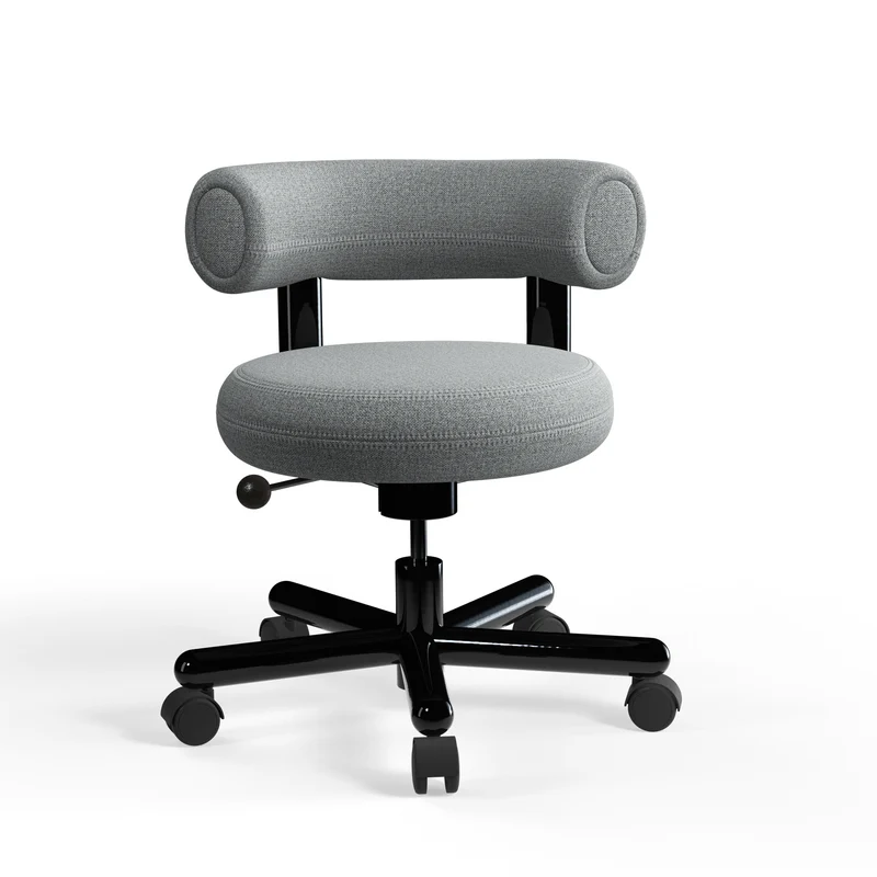 Fat Work Chair – Mid Grey Stoff (Kvadrat Hallingdal 65)