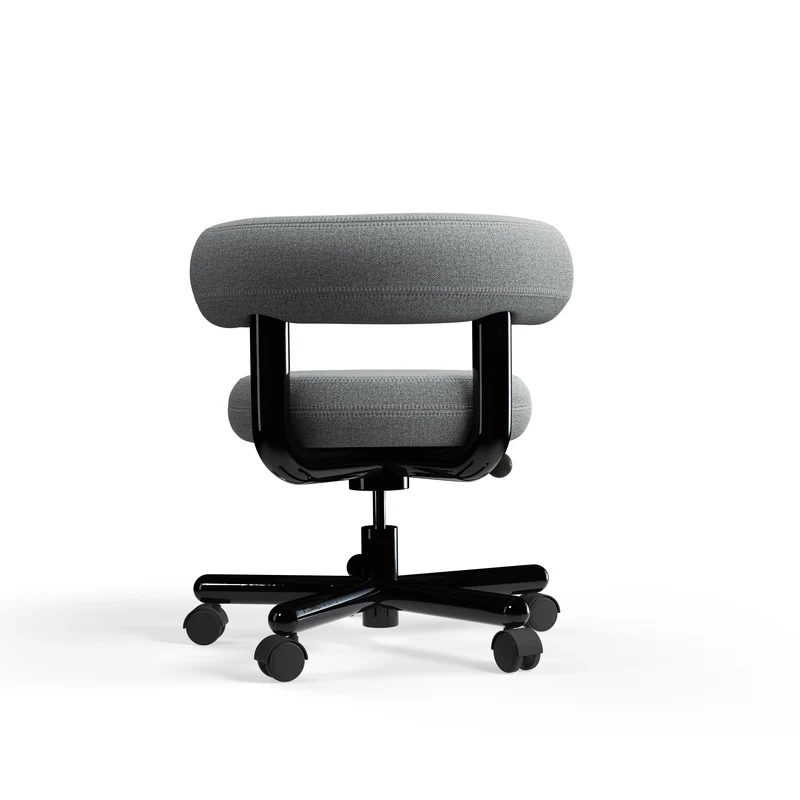 Fat Work Chair – Mid Grey Stoff (Kvadrat Hallingdal 65)