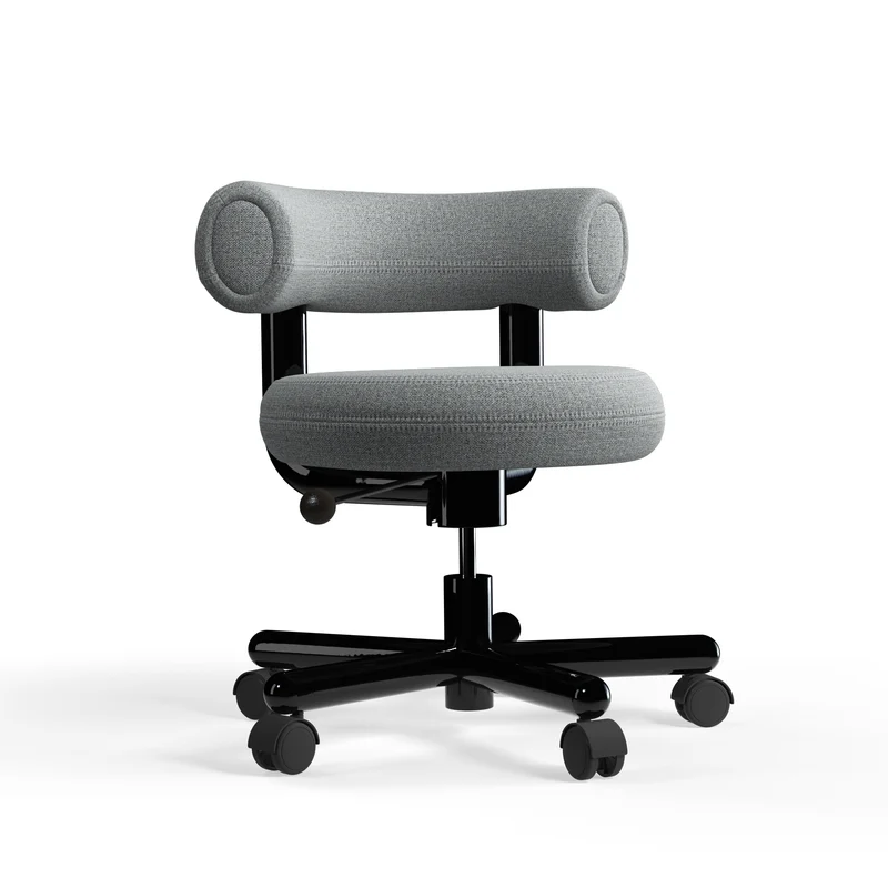Fat Work Chair – Mid Grey Stoff (Kvadrat Hallingdal 65)
