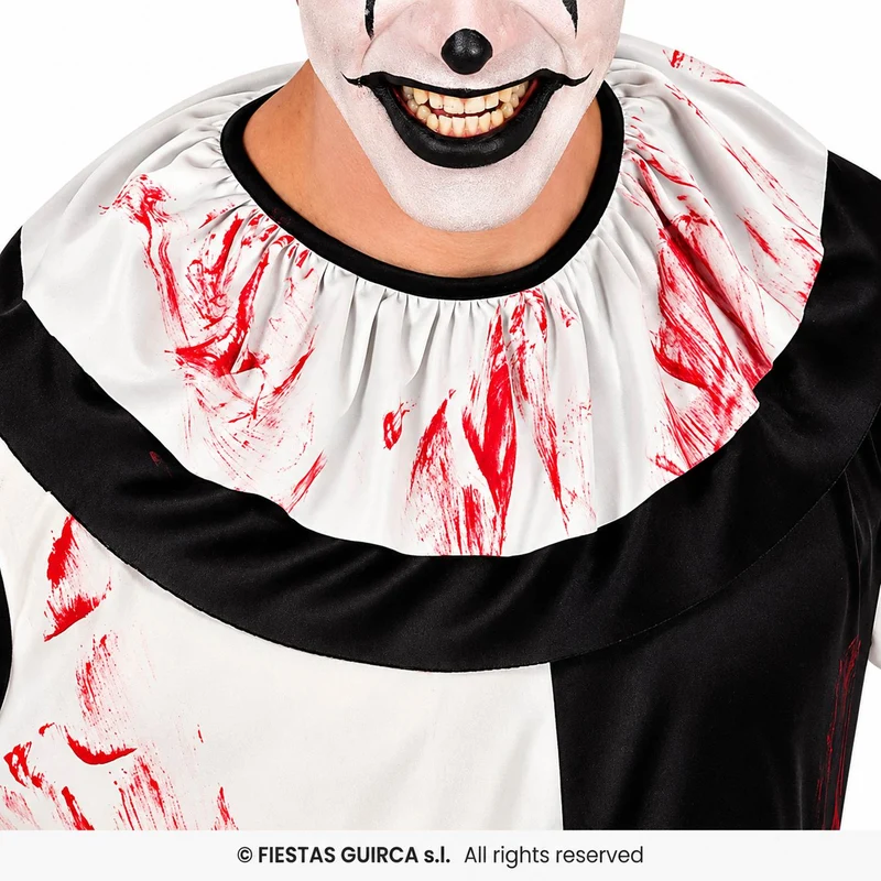 Halloween Herren Kostüm "Terror Clown" | Anzug mit Kragen