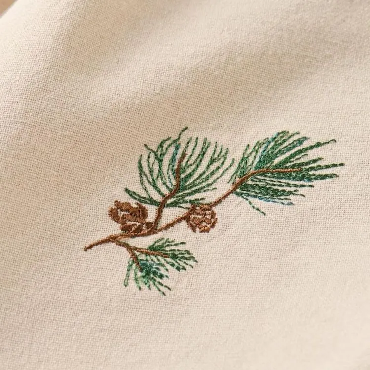 Ib Laursen Stoffserviette Tradition Kiefernzweig