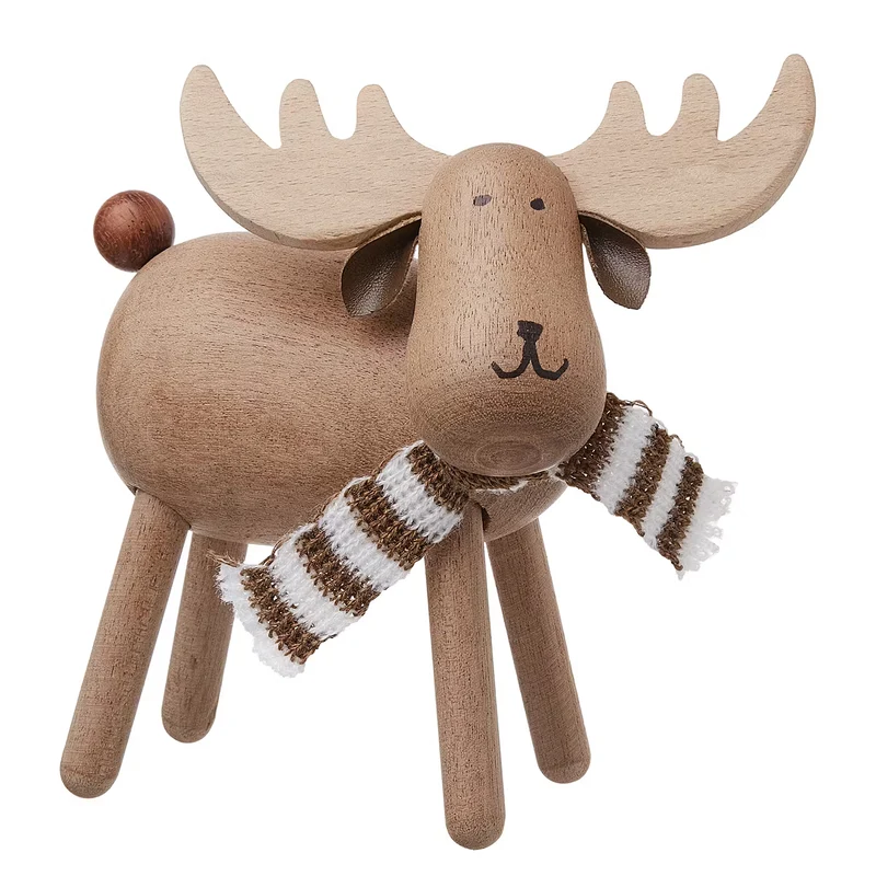 WOODY FOREST Deko-Elch mit Schal
