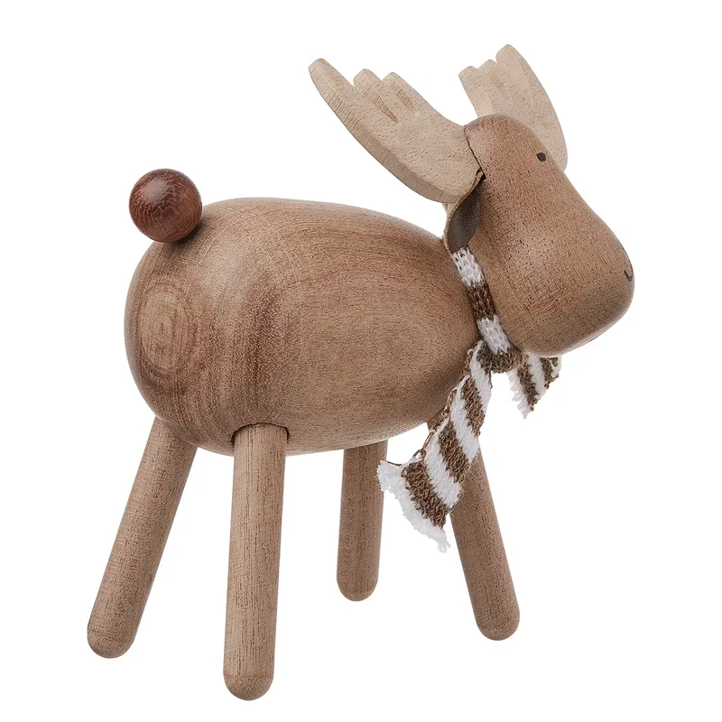 WOODY FOREST Deko-Elch mit Schal