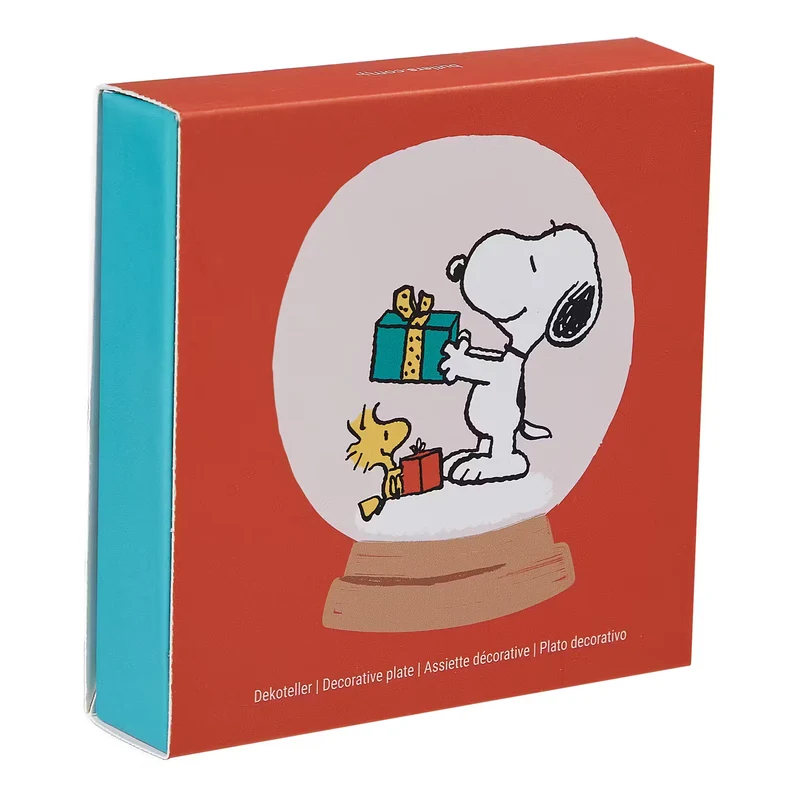 PEANUTS Schmuckteller Snoopy Schneekugel