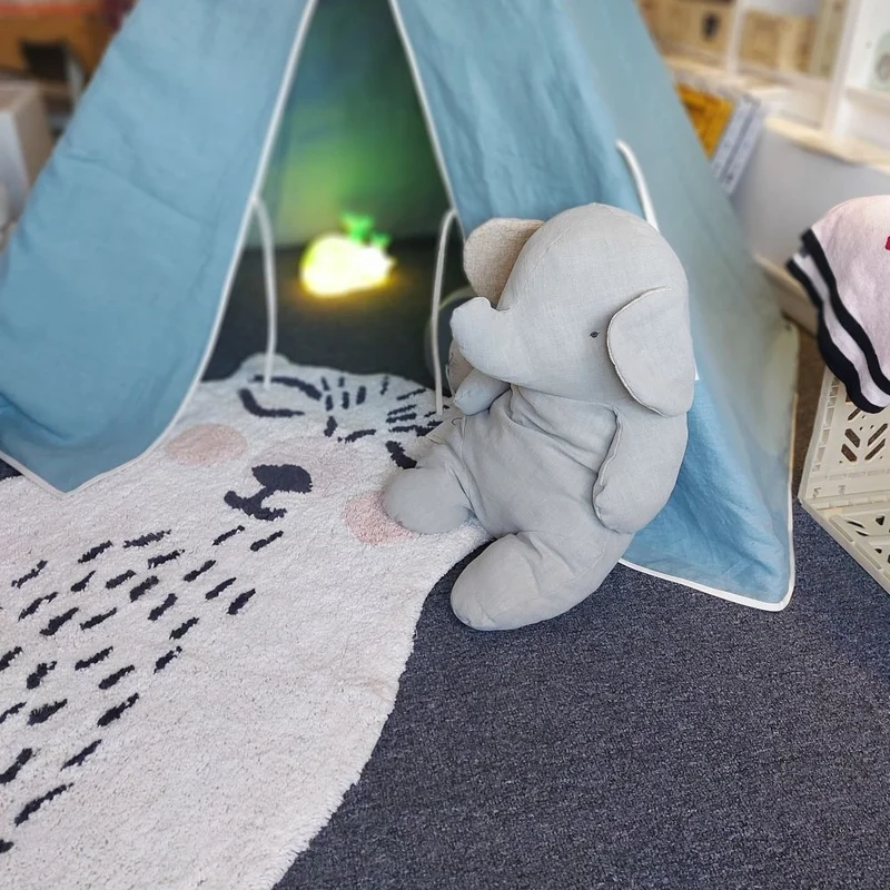 Teppich Bär ODINO Eisbär 110x60 cm | rutschfest | handmade waschbar