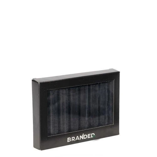 Kerzen 8er Set schwarz BLACK Leuchterkerzen Dinnerkerzen kurz 12 cm | Branded By