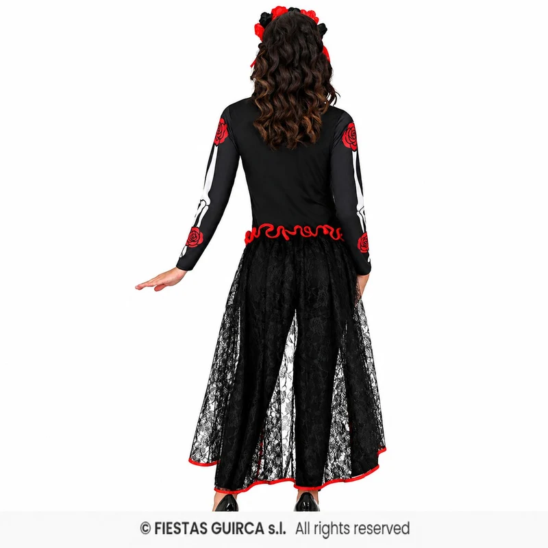 Halloween Damen Kostüm "Skelett Catrina" | 2-tlg.