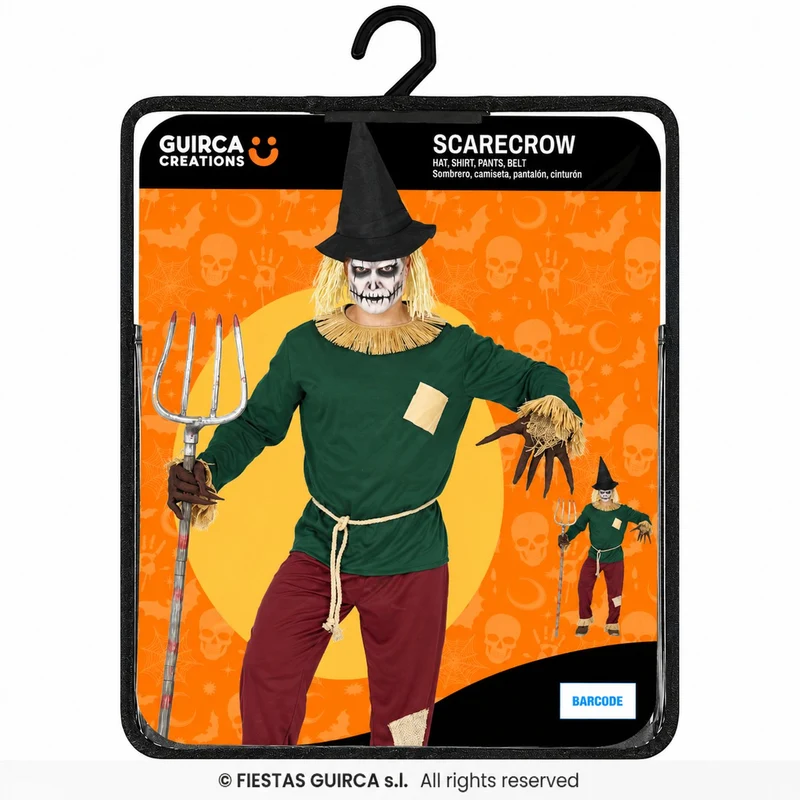 Halloween Herren Kostüm "Vogelscheuche" | 4-tlg.