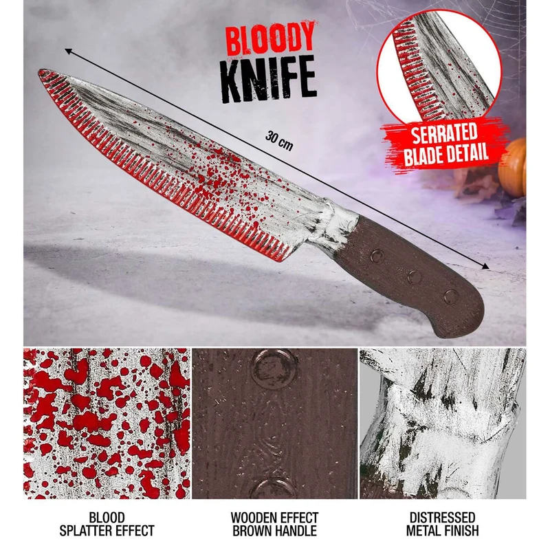 Halloween Messer Blutig | 30 cm