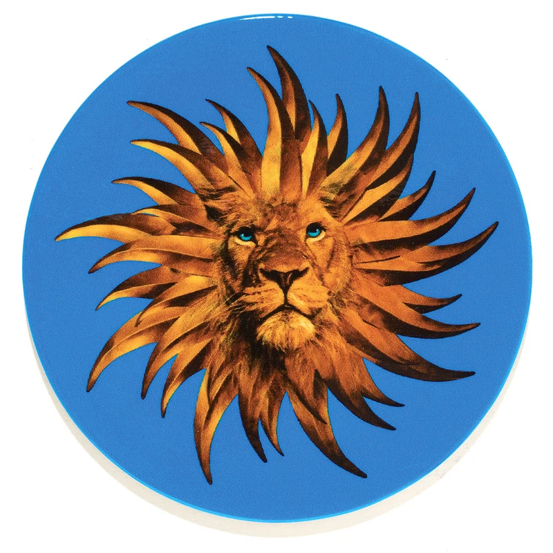 Untersetzer 4er-Set SOLARKING blau Löwe