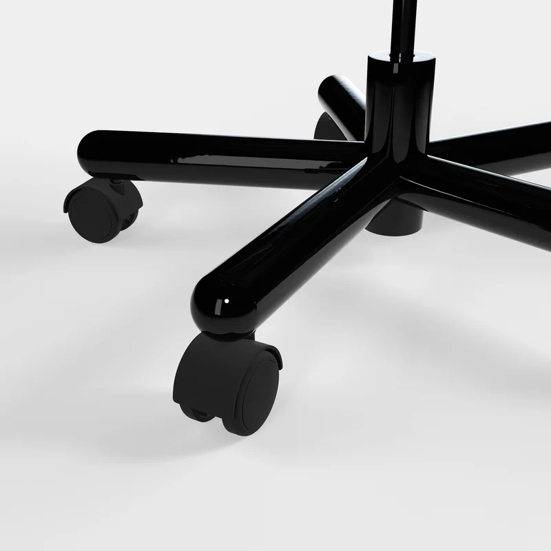 Fat Work Chair Cognac Leder – Gepolsterter Design Bürostuhl mit Rollen
