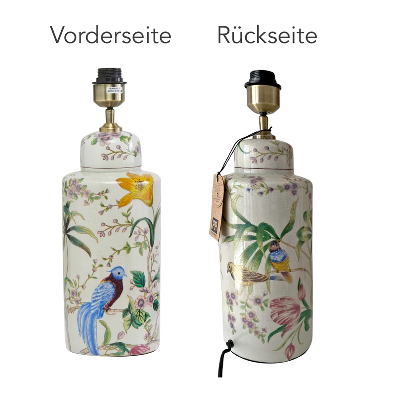 Lampenfuß mit Vogel
