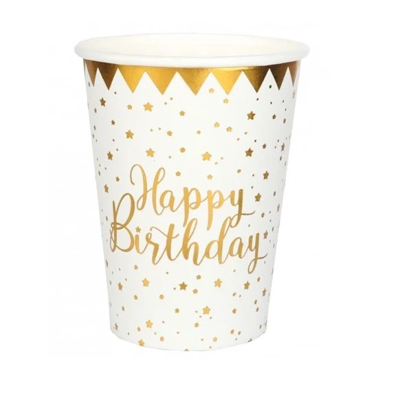 Pappbecher Geburtstag Sternchen (10 Stück)