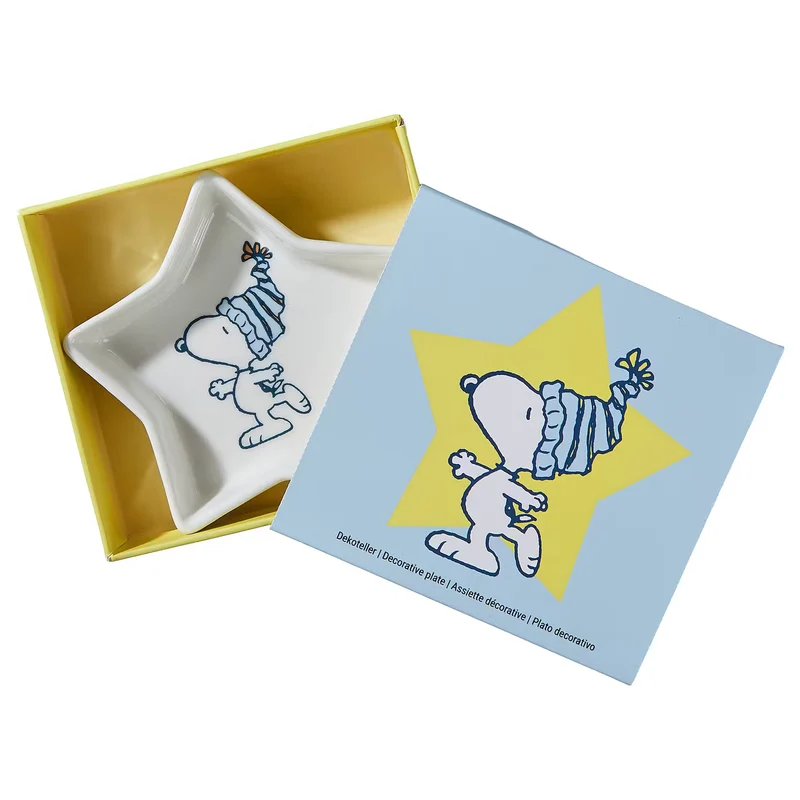 PEANUTS Schmuckteller Stern Snoopy Mütze