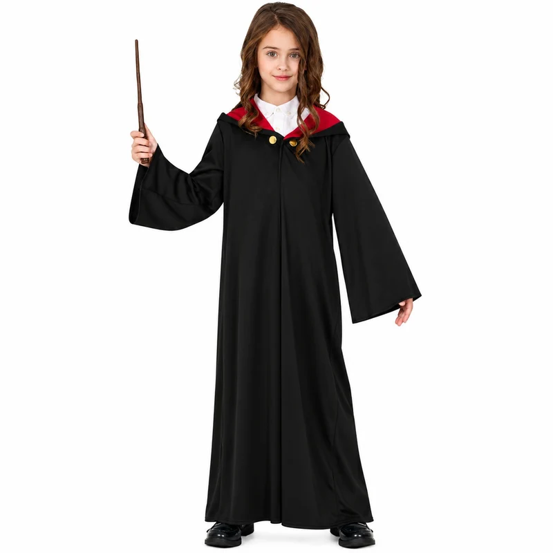Halloween Kinderkostüm "Schüler der Magie" | Schwarz