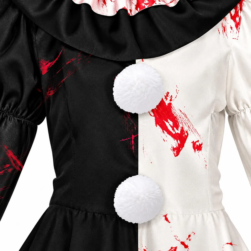 Halloween Kinderkostüm "Terror Clown" | Mädchen Kleid