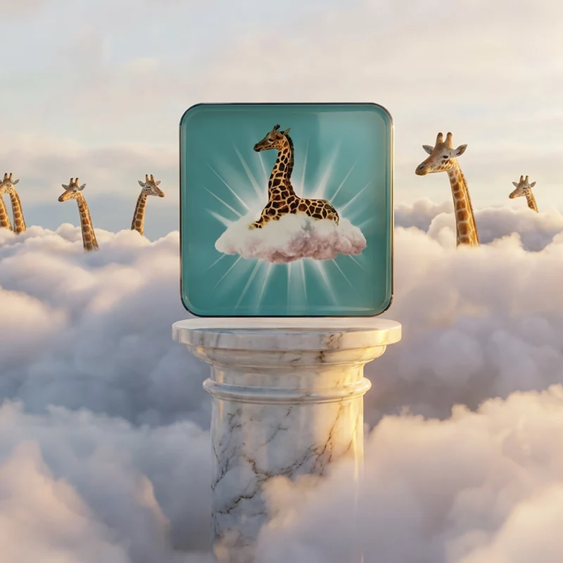 Vide-Poche CELESTINE blau Giraffe