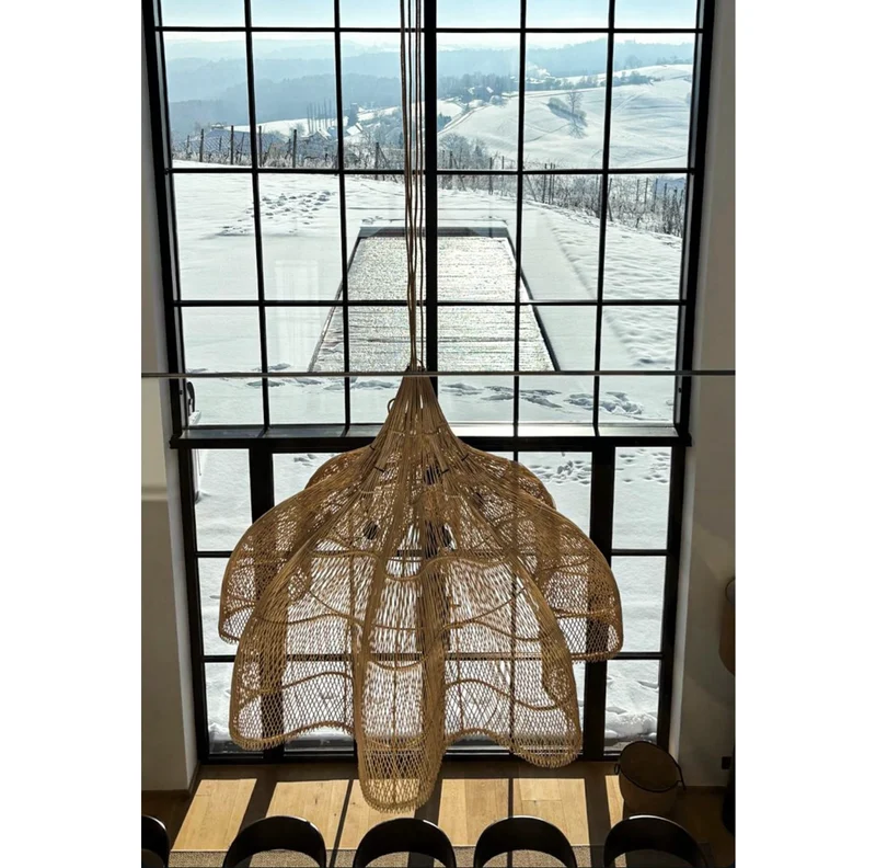 Rattan Lampenschirm XXL 150 cm Beachhouse