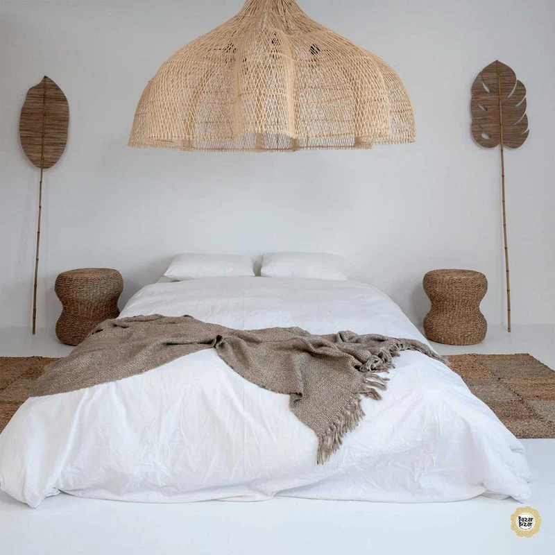 Rattan Lampenschirm XXL 150 cm Beachhouse