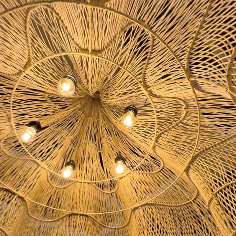 Rattan Lampenschirm XXL 150 cm Beachhouse