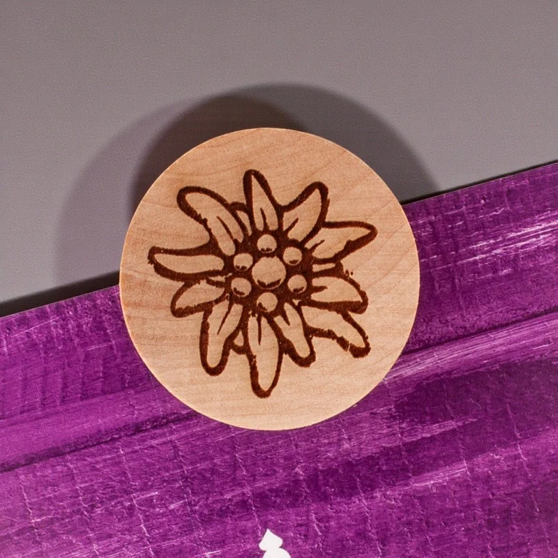 Holzmagnet "Edelweiß"