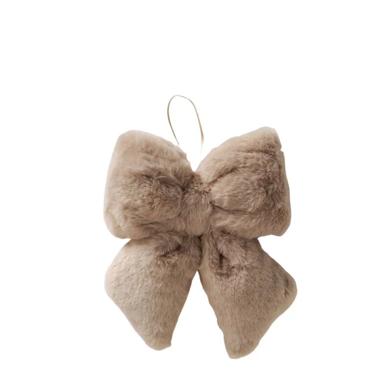 Plüsch-Schleife Feli beige