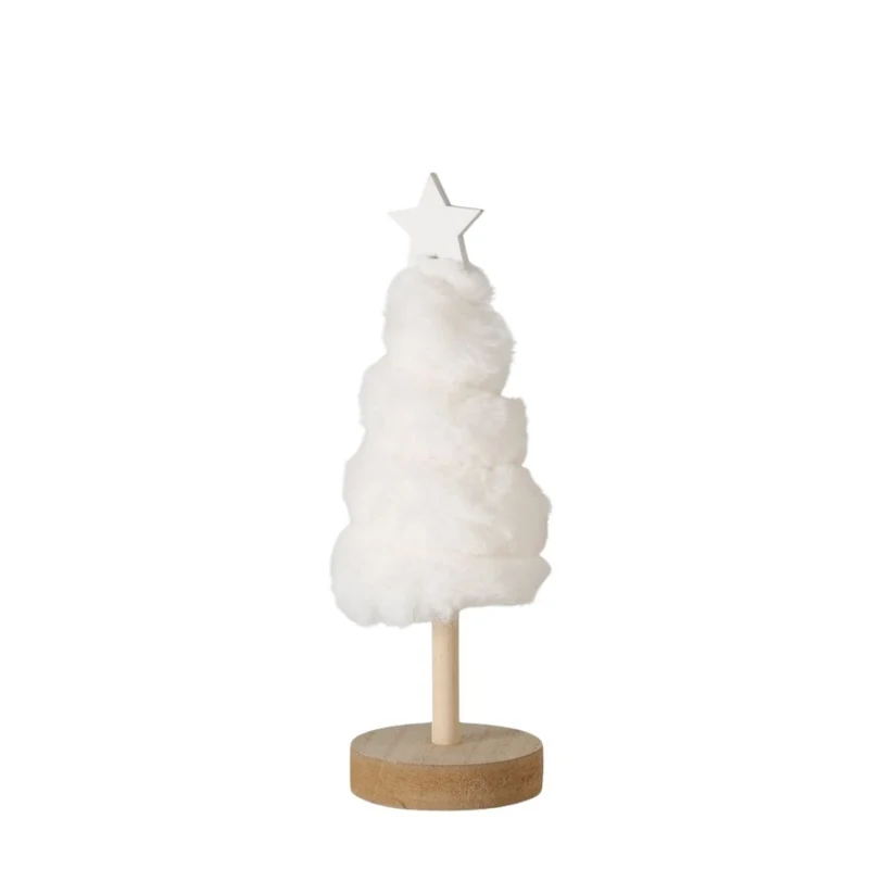 Plüsch-Weihnachtsbaum Björn cremeweiß klein