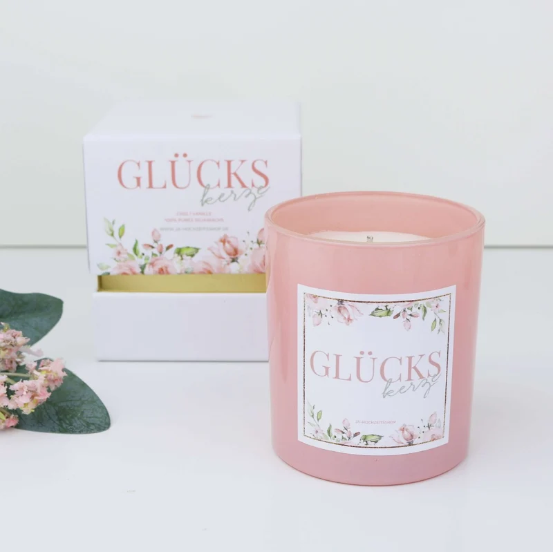 Geschenk Kerze Glückskerze