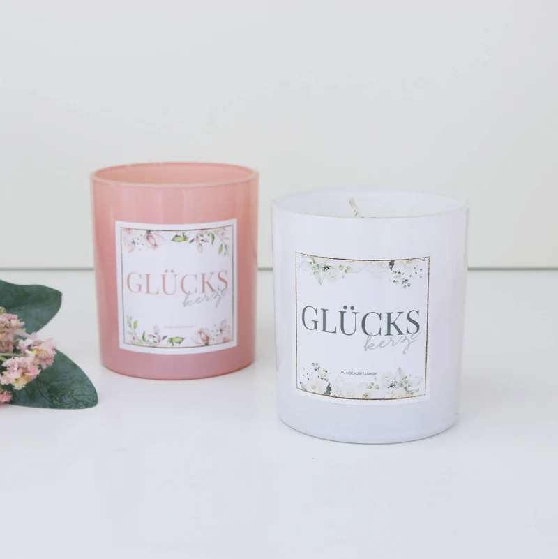 Geschenk Kerze Glückskerze