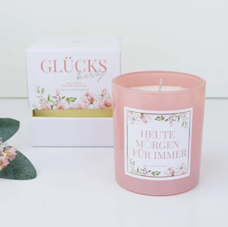 Geschenk Kerze Heute, Morgen, Für Immer