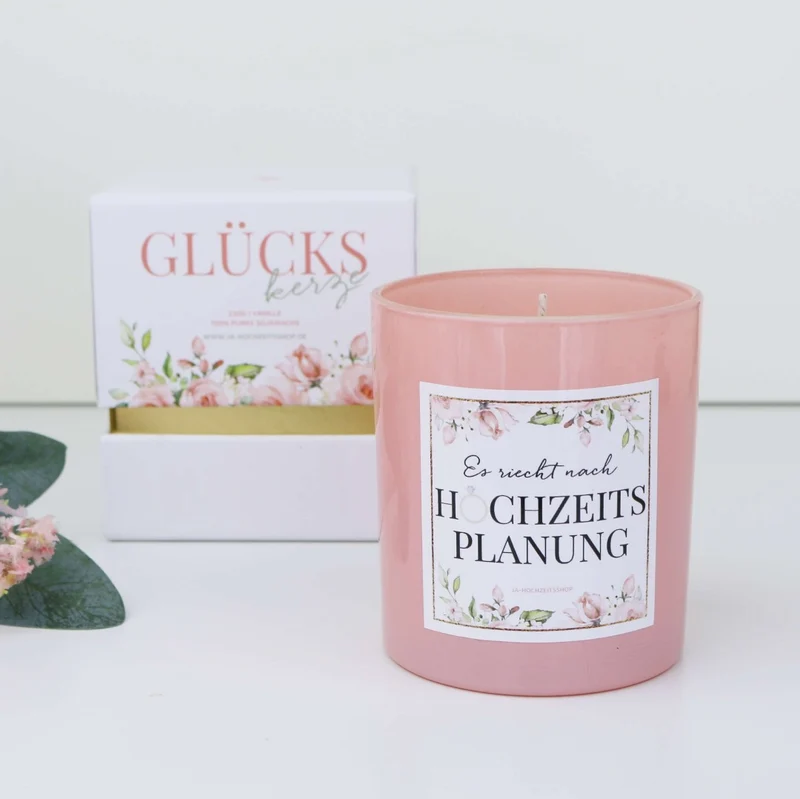 Geschenk Kerze Hochzeitsplanung
