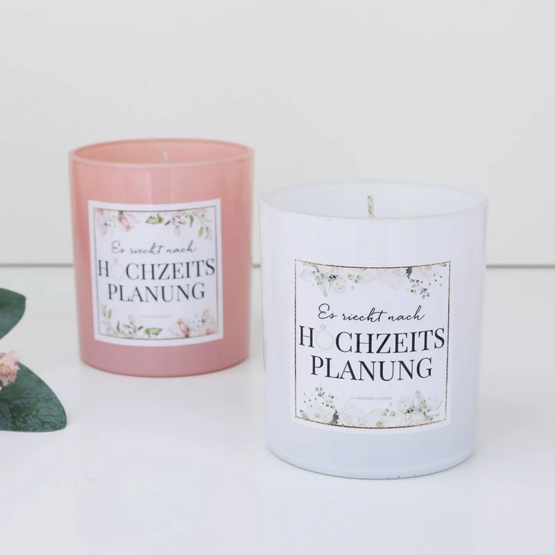 Geschenk Kerze Hochzeitsplanung